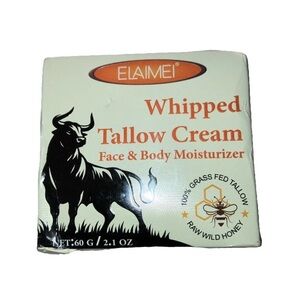 Whipped Tallow Cream Face & Body Moisturizer 60g 2.1oz Grass Fed New Fast Ship